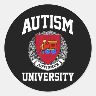 Unterstützung der Universität für Autismus Runder Aufkleber