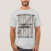 Unterstützung Der zweite Änderungsantrag wird nich T-Shirt (Vorderseite)