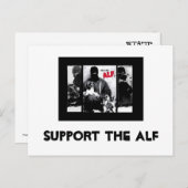 Unterstützung des ALF Postkarte (Vorne/Hinten)