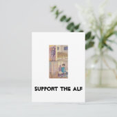 Unterstützung des ALF Postkarte (Stehend Vorderseite)