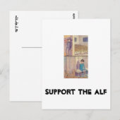 Unterstützung des ALF Postkarte (Vorne/Hinten)