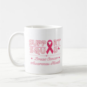 Unterstützung des Aufklärungsmonats für Brustkrebs Kaffeetasse