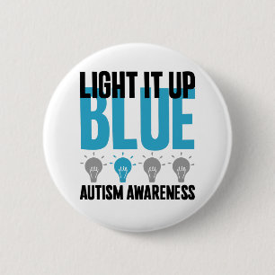 Unterstützung des Autism Awareness Month - Leuchte Button