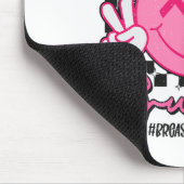 Unterstützung des Bewusstseins für Brustkrebs im Q Mousepad (Ecke)