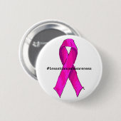 Unterstützung des Bewusstseins für den rosa Ribbon Button (Vorne & Hinten)