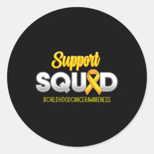 Unterstützung des Bewusstseins für Kinderkrebs bei Runder Aufkleber