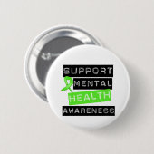 Unterstützung des Bewusstseins für psychische Gesu Button (Vorne & Hinten)