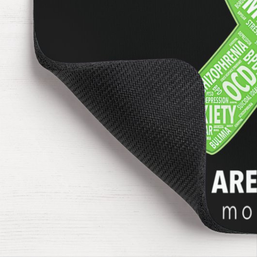 Unterstützung des Bewusstseins für psychische Gesu Mousepad (Ecke)