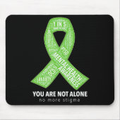 Unterstützung des Bewusstseins für psychische Gesu Mousepad (Vorne)