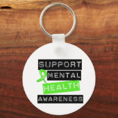 Unterstützung des Bewusstseins für psychische Gesu Schlüsselanhänger (Vorderseite)