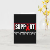 Unterstützung des Blutkrebses - Awa des roten Kreb Karte (Gelbe Blume)