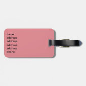 Unterstützung des Brustkrebs-Bewusstseins Gepäckanhänger (Rückseite horizontal)