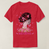 Unterstützung des Brustkrebs-Kriegers T-Shirt (Design vorne)