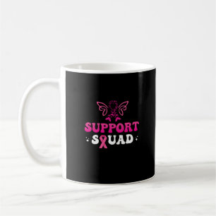 Unterstützung des Brustkrebsbewusstseins auf der S Kaffeetasse