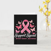 Unterstützung des Brustkrebskranzes Brustkrebs Karte (Gelbe Blume)