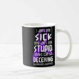 Unterstützung des Fibromyalgie-Bewusstseins Monat Kaffeetasse