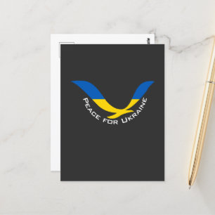 Unterstützung des Friedens in der Ukraine  Postkarte