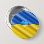 Unterstützung des Friedens in der Ukraine - Ukrain Button (Vorne & Hinten)