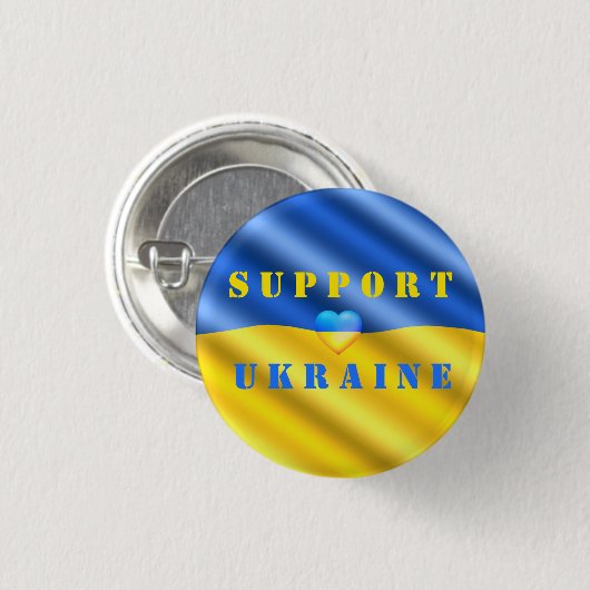Unterstützung des Friedens in der Ukraine - Ukrain Button (Vorne & Hinten)