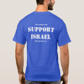 Unterstützung des israelischen T-Shirts (Rückseite)