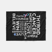 Unterstützung des Krebsbewusstseins Fleecedecke (Vorderseite (Horizontal))