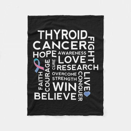 Unterstützung des Krebsbewusstseins Fleecedecke (Vorderseite)