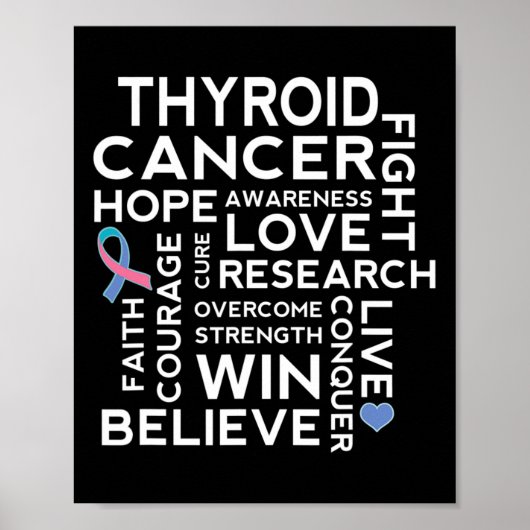 Unterstützung des Krebsbewusstseins Poster (Vorne)