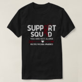 Unterstützung des Kriegers Squad Multiple Myeloma  T-Shirt (Design vorne)
