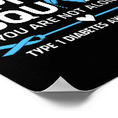 Unterstützung des Kriegers Squad Typ 1 Diabetes Aw Poster (Ecke)