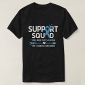 Unterstützung des Kriegers Squad Typ 1 Diabetes Aw T-Shirt (Design vorne)