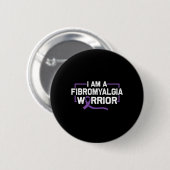 Unterstützung des Lila Bandkriegs gegen Fibromyalg Button (Vorne & Hinten)