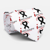 Unterstützung des Melanom-I meine Tochter Krawatte (Gerollt)