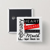 Unterstützung des Monats der Bewusstseinsbildung f Button (Vorne & Hinten)