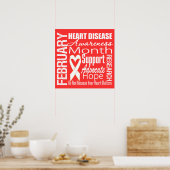 Unterstützung des Monats der Bewusstseinsbildung f Poster (Küche)