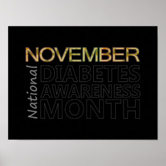 Unterstützung des Monats November zur Sensibilisie Poster