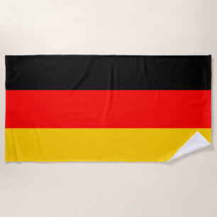 Unterstützung des nationalen Flaggenteams Deutschl Strandtuch