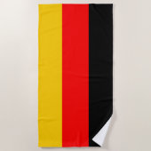 Unterstützung des nationalen Flaggenteams Deutschl Strandtuch (Vorderseite)