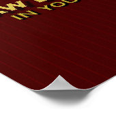 Unterstützung des Plakats "Strafverfolgung" Poster (Ecke)