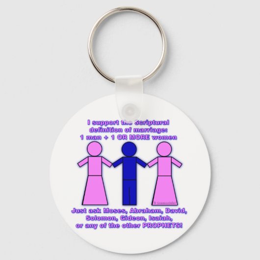 Unterstützung des Polygamy-Schlüsselanhängers Schlüsselanhänger (Vorderseite)