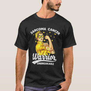 Unterstützung des Sarcoma Cancer Warrior Unbrechba T-Shirt