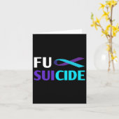 Unterstützung des Selbstmords Karte (Gelbe Blume)