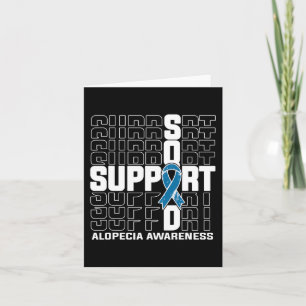 Unterstützung des Squad Alopecia Bewusstsein Karte