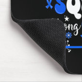 Unterstützung des Squad Blue Ribbon Hydrocephalus  Mousepad (Ecke)