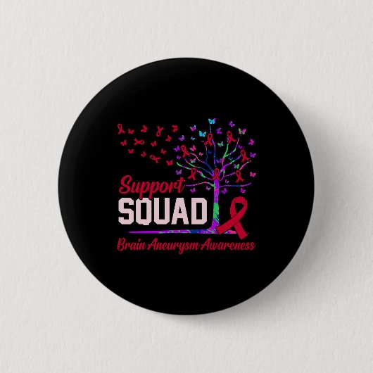 Unterstützung des Squad Brain Aneurysm Aufklärung  Button (Vorderseite)