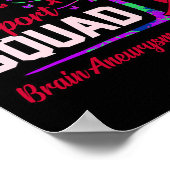 Unterstützung des Squad Brain Aneurysm Aufklärung  Poster (Ecke)