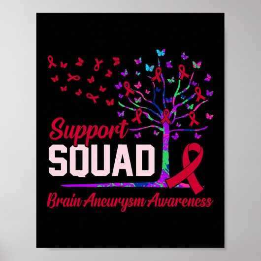 Unterstützung des Squad Brain Aneurysm Aufklärung  Poster (Vorne)