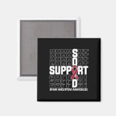 Unterstützung des Squad Brain Aneurysm-Bewusstsein Magnet (Vorderseite/Rückseite)