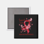 Unterstützung des Squad Brain Aneurysm-Bewusstsein Magnet (Vorderseite/Rückseite)