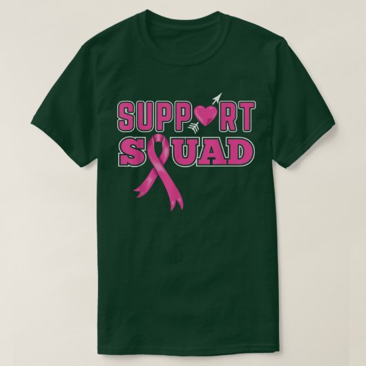 Unterstützung des Squad Breast Cancer Awareness 26 T-Shirt (Design vorne)