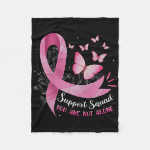 Unterstützung des Squad Breast Cancer Awareness Pi Fleecedecke
